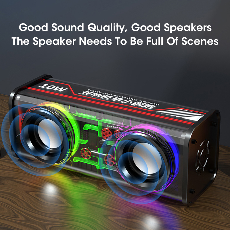 Bluetooth Earphone Tws - V8 TWS Bluetooth 5.0 haut-parleur Transparent