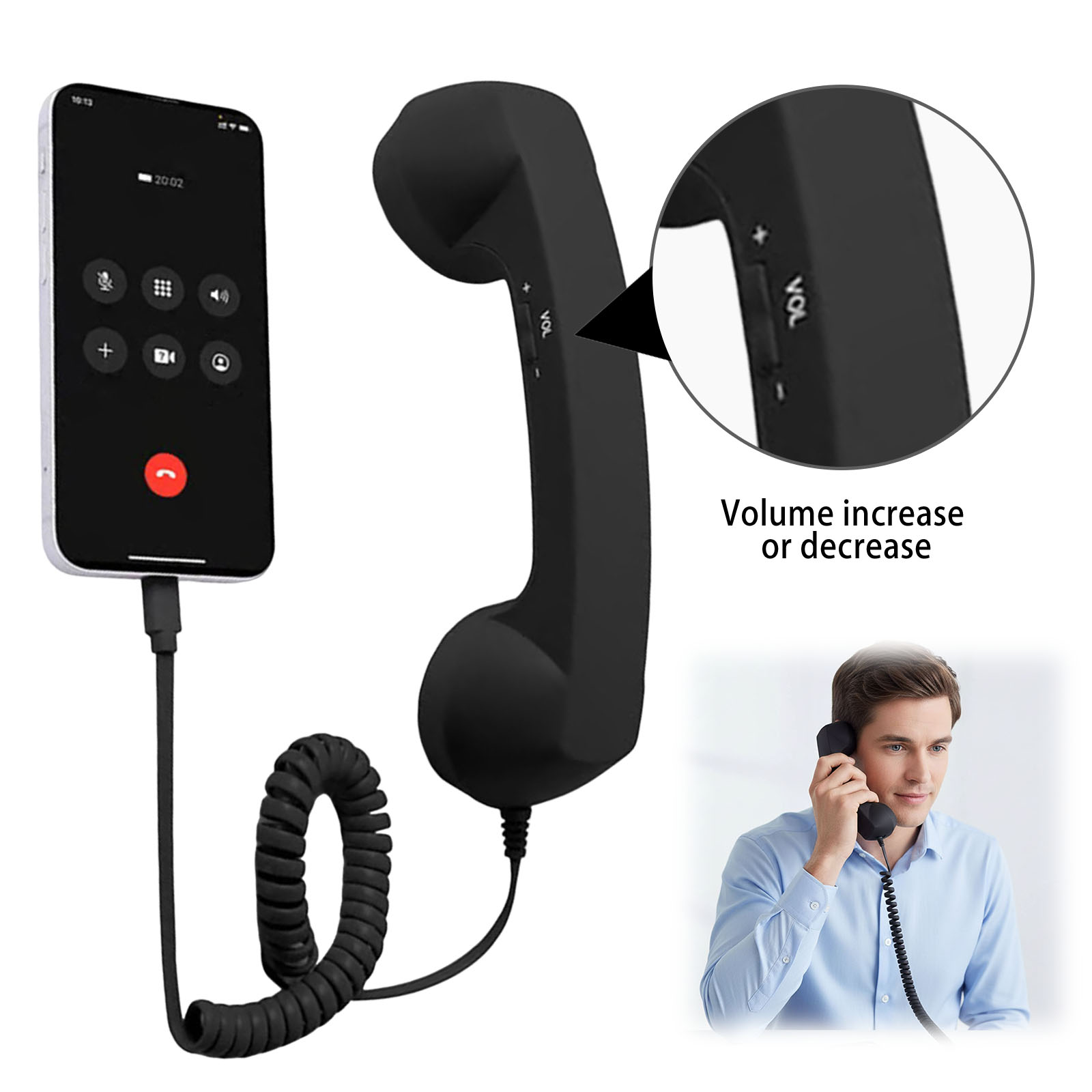 Combiné téléphonique rétro Typ - Retro Handset Phone avis et prix