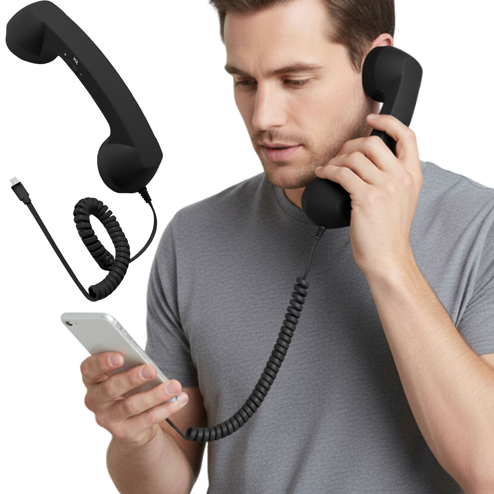 Combiné téléphonique rétro Typ - Retro Handset Phone avis et prix