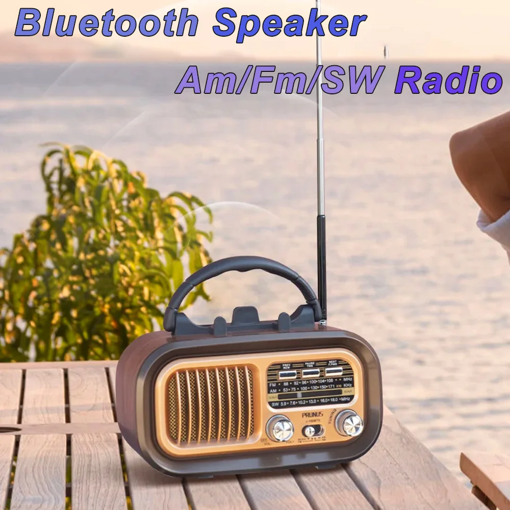 Mini Radio en bois avec pannea - Retro Handset Phone avis et prix