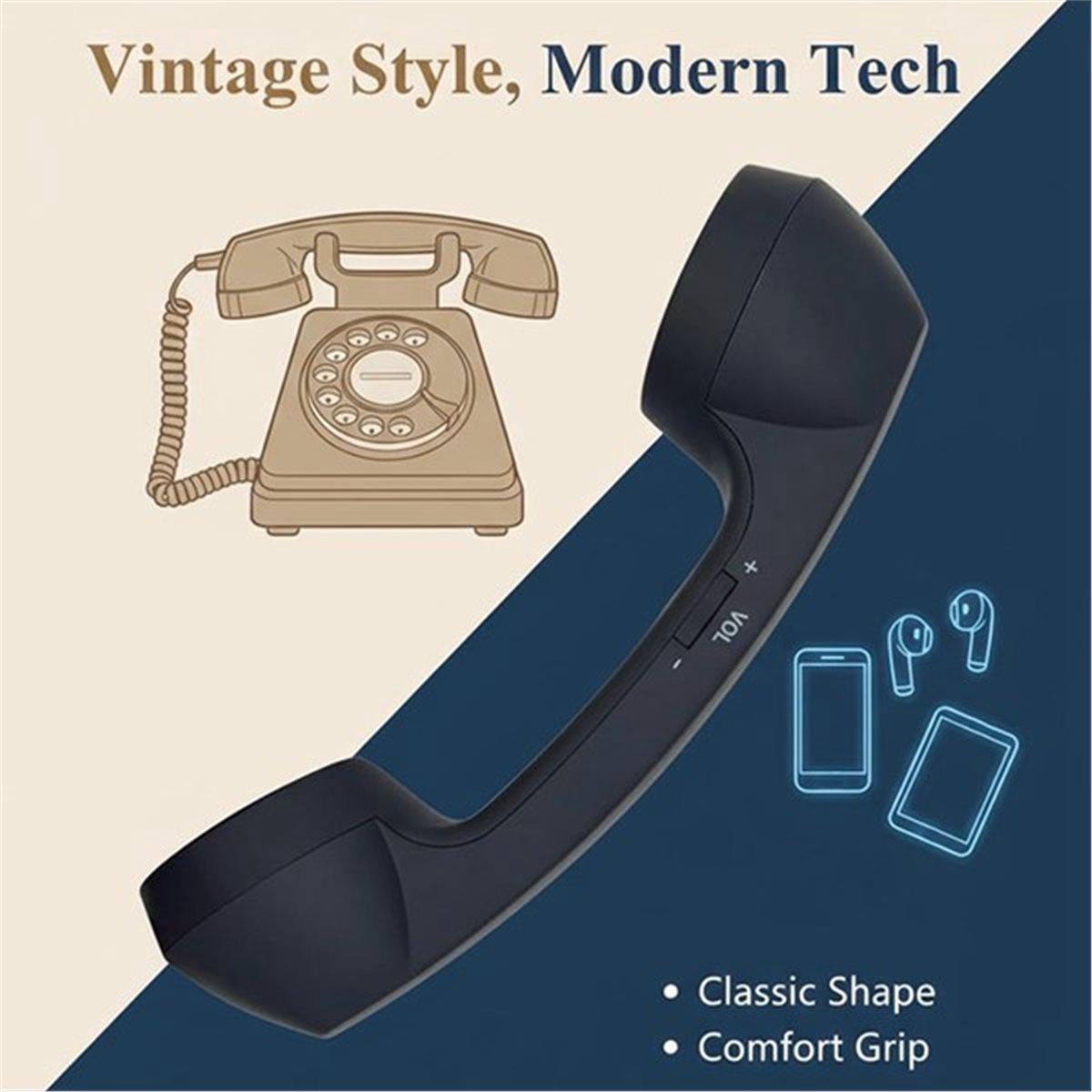 Meilleures ventes 2026 : Combi - Retro Handset Phone avis et prix